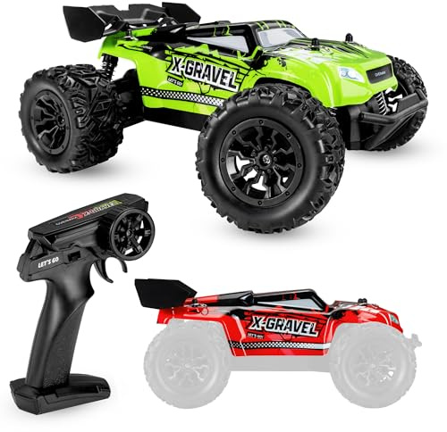Overmax Coche teledirigido X-Gravel 2,4 GHz, 1:20, hasta 20 km/h, Todoterreno, tracción Trasera, Interior/Exterior, 2 carrocerías, 8+