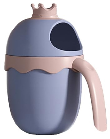 Vaso para lavar el pelo para niños, 500 ml, con diseño de cascada, para lavar el cabello y enjuagar el champú, para bañar recién nacidos, bebés, 10 x 16 cm