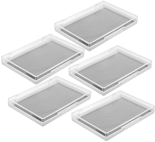 COHEALI Plateau à Maquillage Vide 5 Pièces en Plastique, Palette Magnétique Couvercle Transparent, pour Ombres à Paupières et Blush, Usage Portable