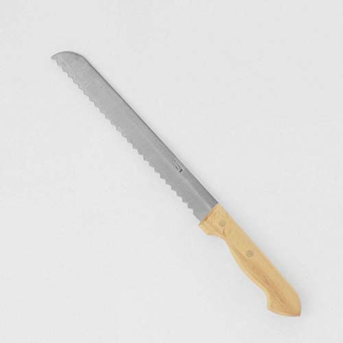 PALLARES SOLSONA Cuchillo para Pan, Mango de boj, Acero Inoxidable, 20cm.