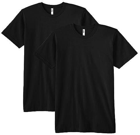American Apparel Maglietta da Adulto in Jersey fine, Stile G2001, Confezione Multipla, M