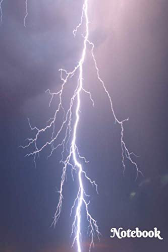 Notebook: Thunder Night Sky Theme Clouds Book | 9 x 6 in 100 Lined Pages | Journal Diary Doodling Composition Gift (Galaxy Moon Night)
