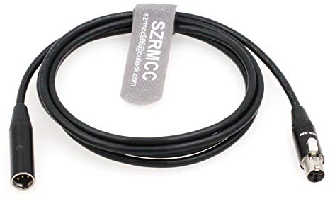 SZRMCC Mini XLR 4 Pin TA4M Male to TA4F Female Audio Extension Cable for Shure Headsets Microphones