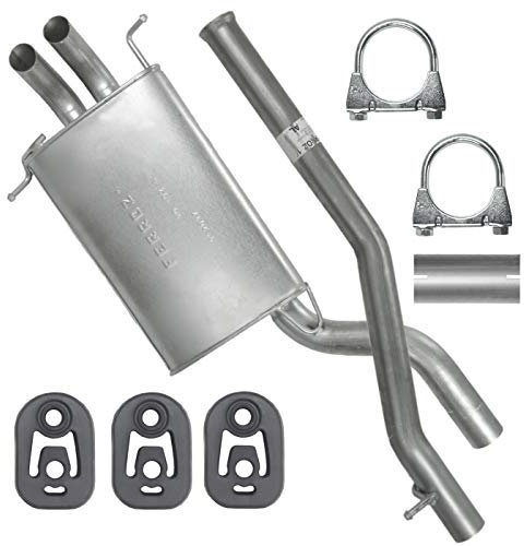 Adamot Endschalldämpfer Auspuff Endtopf für Mercedes C-Klasse C 200 C 220 W203 T203 S203 2.2 Cdi TD