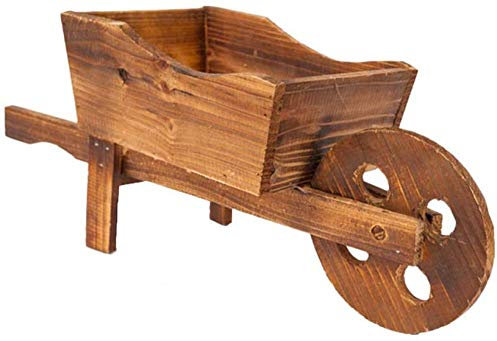 YRHH Fioriera da Giardino Fioriera Carrello Fioriera Carriola Decorazione in Legno per Interni Ed Esterni