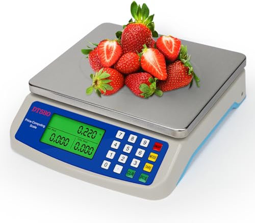 Digitale Küchenwaagen10kg waage küche Edelstahl Digitalwaage mit LCD Display und Tara Funktion Digital Feinwaage mit PCS zählwaage´, 3 Einheiten Konvertierung