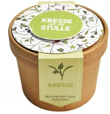 Microgreens Kresse Pott zum Aussäen