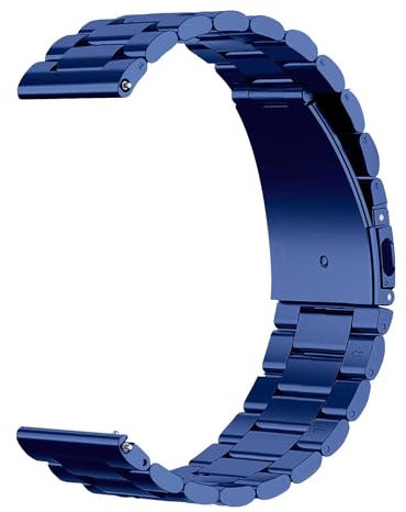 OcioDual Bracelet de Montre Homme Acier Inoxydable Bleu 22mm, Montre Connectée, Universel