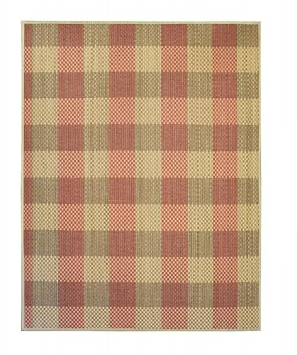 Hogar y Mas Alfombra BAMBÚ Natural Cuadros (Beige, 180X250CM)