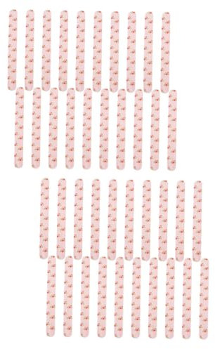 Healvian 40pcs Board Nail Buffers Double-Sided Nail File Ends Printed Design for