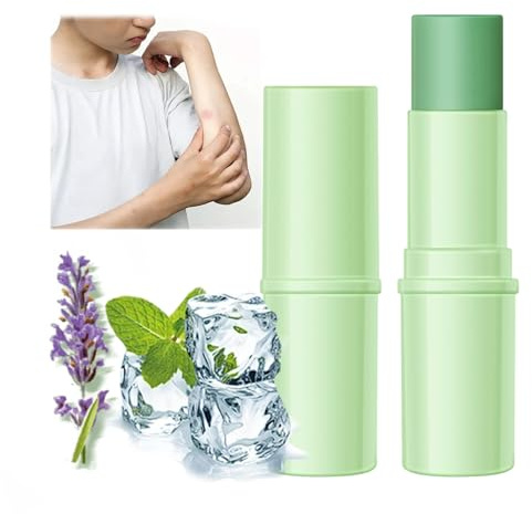 Mugwort-Scented Mosquito Repellent Stick, Insect bite Relief Pen, Cooling Soothing Cream, Natural Herbal Soothing Balm, Travel-Sized for Easy Portability