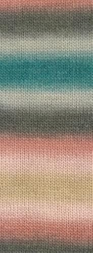 Lana Grossa Colorato Aktion 05 - Altrosa/Dunkel-/Hellgrau/Petrol/Puderrosa/Beige