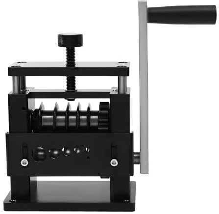 Máquina pelacables manual 100RPM peladora peladora cable pelacables herramienta pelacables 6 agujeros 3,4-17 mm Wire Stripping Peeling Machine (Negro)