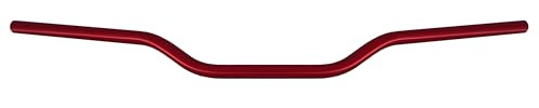 Manubrio Alluminio Moto Scooter ATV Cross Enduro Piega Bassa 22 mm-Rosso