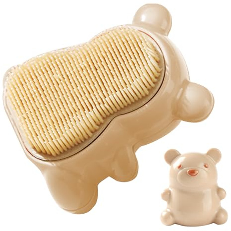 Spazzola per la pulizia delle unghie, Spazzola per unghie a forma di orso-Adorabile scrubber con setole morbide e rigide - Spazzola per unghie con setole delicate, facile da afferrare, per pulire un