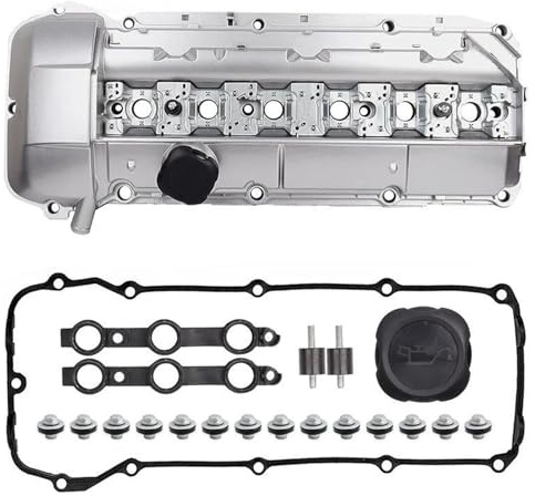 Ventildeckeldichtung Aluminium-Motorventildeckel 11121432928 Für 325i 325xi 328i 330i 330xi 528i 525i 530i X5 Z3 Für M52 Für M54 E46 E439 2,5 2,8 3.0L Ventil Abdeckdichtung