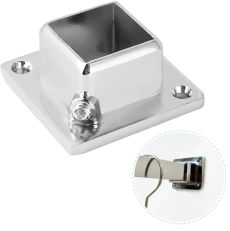 GALPADA Supporto per Barra Appendiabiti in Acciaio Inossidabile Argento 2 Pezzi Resistente alla Ruggine e Heavy Duty per Mensola da Armadio e Bagno