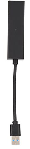 Zunate VR Converter Cable for PS5, ABS Black VR Converter Cable PSVR VR Camera Adapter Cable,with LED Indicator Design,for PS5 Game Console,for PS4 Host Camera