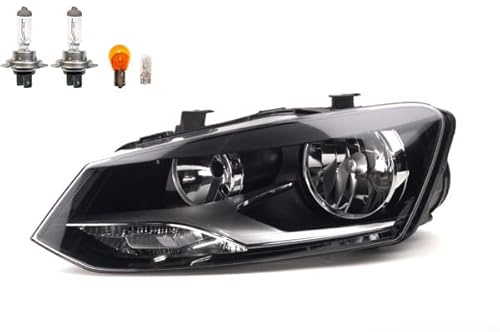 Johns, Scheinwerfer Halogen passend für VW Polo 09 6R 06/2009-03/14 Links Leuchtmittel
