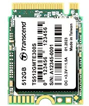 Transcend 512GB M.2 2230 NVMe PCIe Gen3 x4 interne SSD, Solid State Drive, 3D NAND Flash TLC, (Lesen/Schreiben - bis zu 2.900/2.650 MB/s) 5 Jahre Garantie - TS512GMTE300S