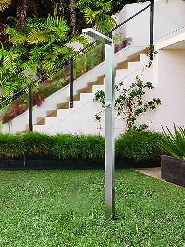 Gartendusche frostsicher Modell Edelstahl 304 mit Überkopfdusche einteiliges Design für Garten, Pool Sie bietet Ihnen ein angenehmes Duscherlebnis