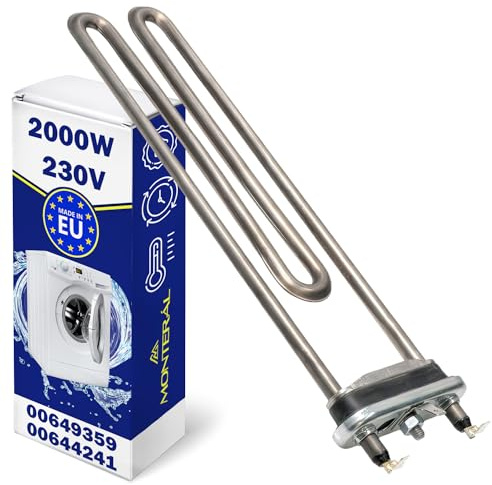 Motstånd 2000W tvättmaskin 00649359 00644241 för Bosch tvättmaskin | för Siemens - Made in EU - 10 års garanti - MONTERAL