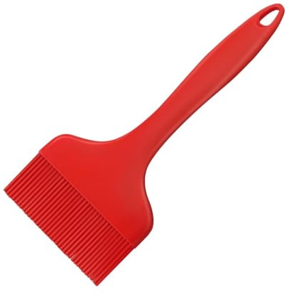 KOMUNJ Extra stor silikonbakborste, stor grillborste för matlagning, extra bred bakpensel för grillning, matlagning, köksborste, värmebeständig grillborste för såser, smör, olja, marinader
