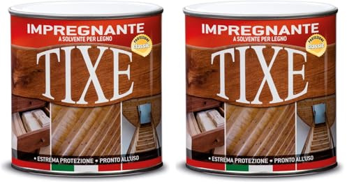 TIXE 501601 Impregnante per Legno a Solvente, Vernice, Douglas, 750 ml (Confezione da 2)