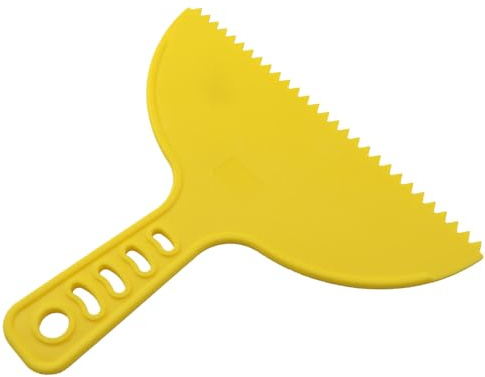 JCBIZ Cleaning Wallpaper Scraper d-1136-8 Yellow Plastic Putty Knife Glass Tile Wallpaper Scraper Wall DIY Decorative Painting Texture Pattern Texture Comb Tool