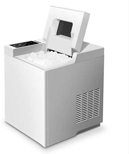 LKYLGYU Macchina per Il Ghiaccio Portatile, Macchina per Il Ghiaccio da Tavolo, 15 kg Ogni 24 Ore, 8-10 Minuti per Fare cubetti di Ghiaccio, Ideale per Cucina, Tailboard, Bar, Feste