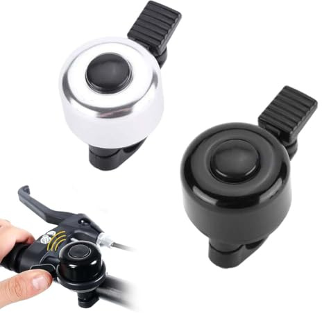 KYLOS Campanello Bici Confezione Da 2 Con Suono Melodioso Classico Mini Campanello Per Bicicletta Per Bambini Adulti Clacson Per Bici Da Strada, Mountain Bike Per Scooter, Mtb, Bmx