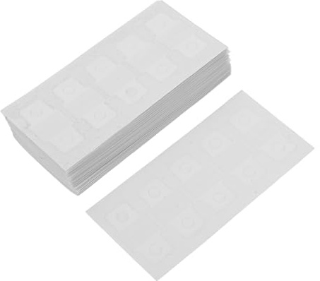 Alipis Adesivi Trasparenti Rinforzo Fori Raccoglitori 50 Fogli per Protezione Pagine Perforate Uso Scuola Ufficio Casa