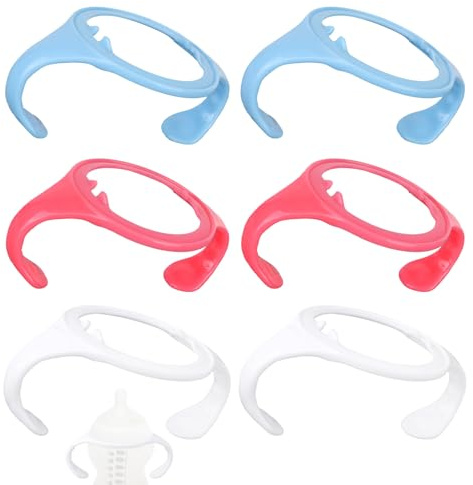 6st Nappflaskhandtag för Tommee Tippee, Ergonomiskt Halkfritt Grepp Lätt Att Installera BPA-Fritt Flaskhandtag för Matning av Nyfödda