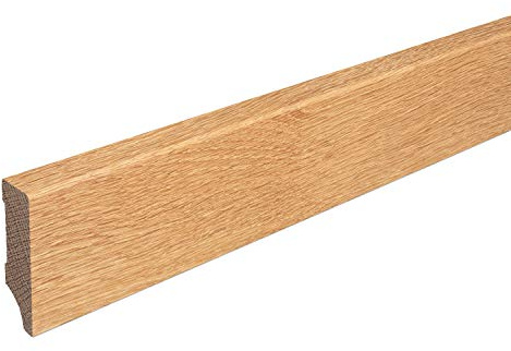 Sockelleiste Massiv Holz Eiche natur geölt Weimarer Profil Modern 60mm