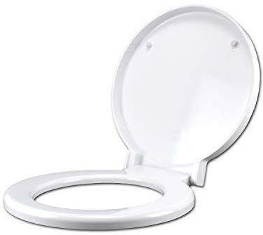 Copriwater per ARKE' GALASSIA come ORIGINALE TERMOINDURENTE BIANCO cerniera inox normale