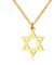 AILUOR Damen 18K Überzog Megan Davidstern-Anhänger-Halsketten, Sechs Gezeigten Megan Stern Schmuck/Männer Hip Hop Schmuck Gold Einstellbar