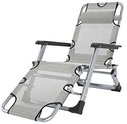 Sywlwxkq Silla Plegable al Aire Libre Oversize Zero Gravity Sun Lounger Patio Mecedora para Personas Pesadas Balancín Plegable para césped al Aire Libre Puerta de Cubierta Soporte para porc