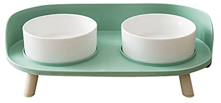 Raised Hundenapf Erhöhte Cat Bowl Keramik-Schale mit Plastikstandplatz für Katzen und Hunde Pet Food Wasser-zufuhr Comfort Futterschalen Schützen Pet Spine Anti-Tipping