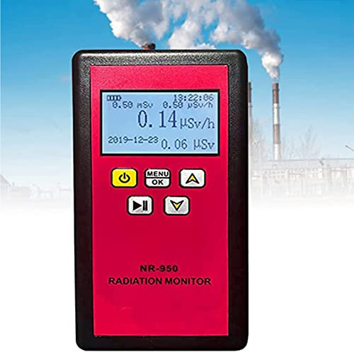 CHUNTIANMEI Compteur Geiger,Détecteur De Rayonnement Nucléaire,Détecteur Radioactif De Compteur Geiger Numérique Portable,Testeur De Rayons Bêta Gamma X,Détecteur De Marbre,NR-950