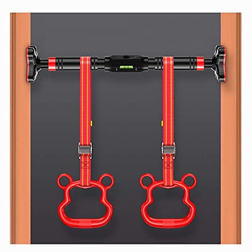 Samnuerly Klimmzugstangen Horizontalstange Hebering Kombination, Indoor Türrahmen Fitness Free Punching 65-95cm, 90-120cm, 110-140cm (110)