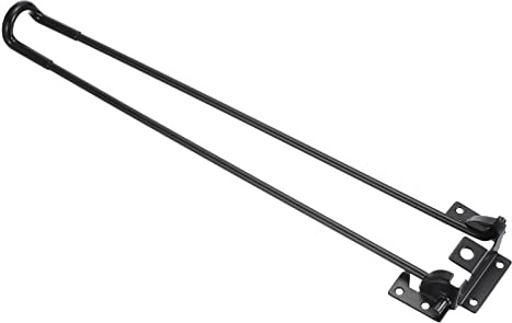 PATIKIL Foldable Hairpin Legs, 4 Pack 16.5 Length Metal Coffee Table Desk Furniture Legs, Black