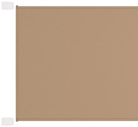 ShCuShan Senkrechtmarkise Taupe 100x600 cm Oxford-Gewebe Windschutz Terrasse Sonnenschutzrollo AußEn