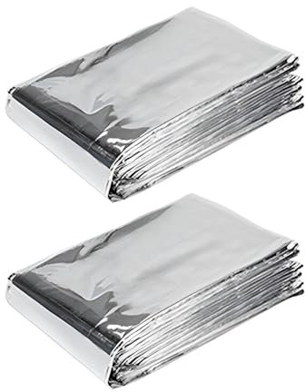predolo Serre Piante Coltivazione Film Piante Pellicola Riflettente in Mylar Copertura in Lamina da Giardino per Cortile agricolo all'aperto per Campeggio, 2 Pezzi