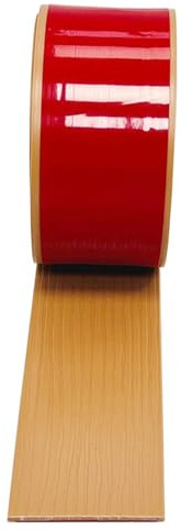 PVC Selbstklebend Abdeckleiste Übergangsprofil Wasserdicht Selbstklebend Breit Vinyl Übergang Sschiene,Boden-Leiste Zum Vinyl Übergangs-für Fußböden,Ungelochte Abdeckleiste (Light Brown, 5m*5cm)