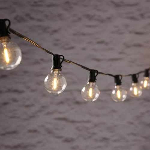 Lights4fun Party Kugel-Lichterkette mit 20er warmweißen LEDs | Solarbetrieb Sonnenenergie | für Außen | Glühbirnen Garten Terrasse Balkon Sommerdekoration