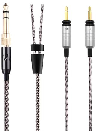 Earmax Cavo bilanciato OCC a 16 fili da 4,4 mm, 3,5 mm, 2,5 mm, 6,35 mm a doppio 3,5 mm, 6 N, compatibile con auricolari Focal GLEAR MG STELLIA Radiance ELEGIA CELESTEE