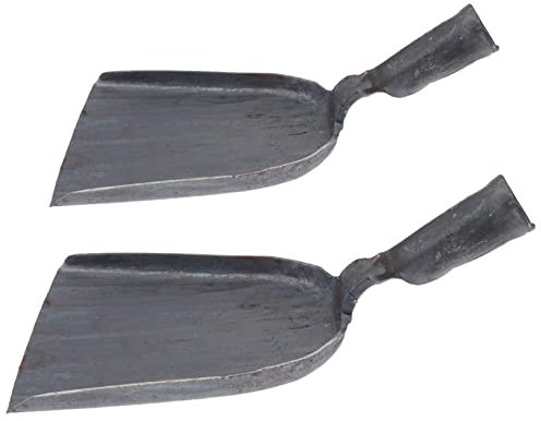 MAGICLULU 2pcs Coal Shovel Small Shovels Home Kitchen Supplies BBQ Coal Spades for Outdoor Use and Indoor Cooking