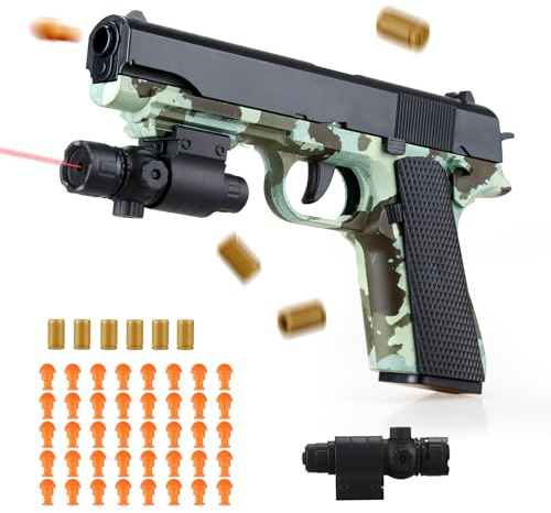 SK MISS Pistolet Jouet Enfants, Jouet Blaster en Mousse, Toy Guns Pistolet, Modèles éducatifs pour Enfants 14+, Pouvant être Tirés en Continu