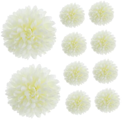 Alipis 50pcs Artificial Chrysanthemum Flowers Bouquet Fake Chrysanthemum Decorations for Outdoor Party Wedding Home Decor