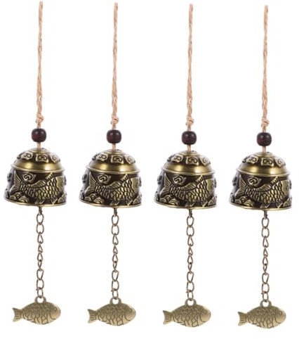 Homoyoyo 4piezas Campanillas De Viento Cubiertas Decorativas Para Puertas Estilo Vintage